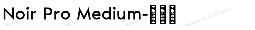 Noir Pro Medium字体转换